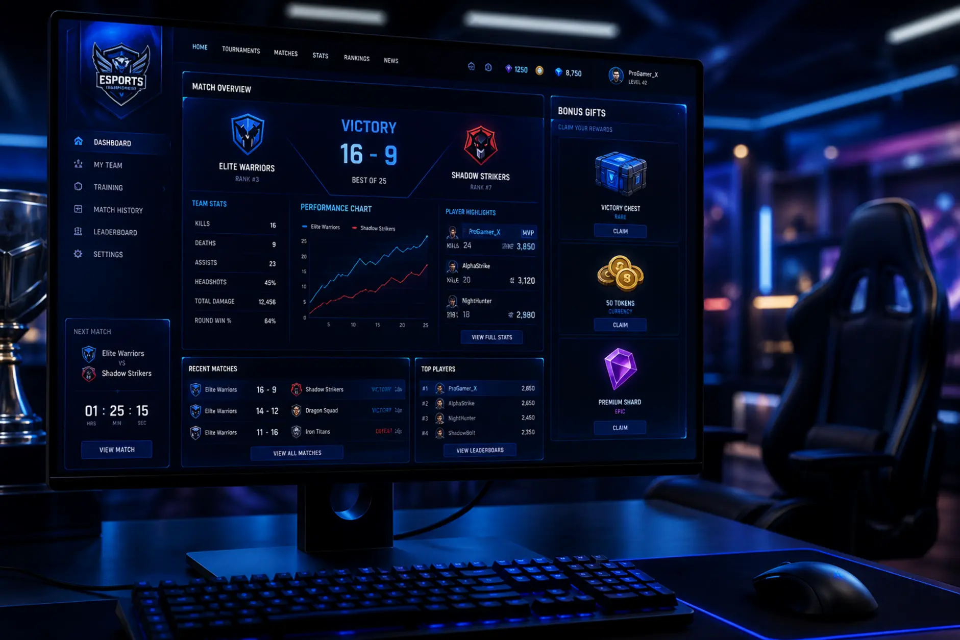 Grafika przedstawiająca ofertę GG Bet z naciskiem na esport i bonusy